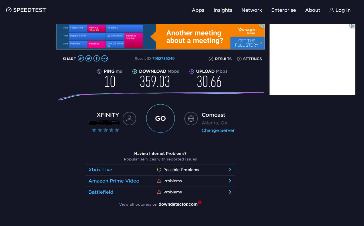 My Ookla Internet Speed Test Buzz Uploads